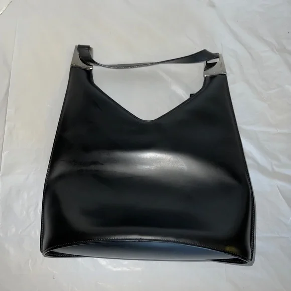 Vintage Gucci Black Patent Leather Bucket Bag Purse Shoulder handbag 90s Y2K